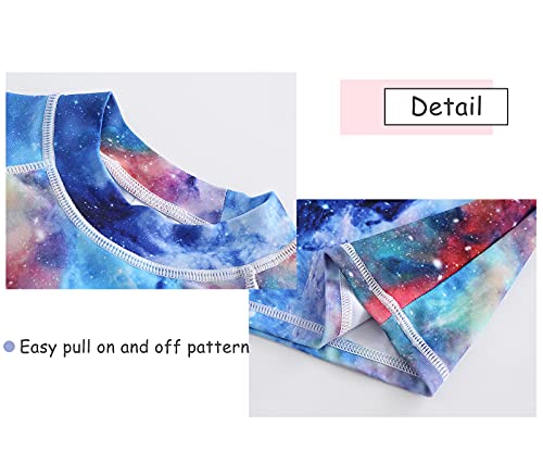 Image of Aisyee Girls Long Sleeve Rash Guard Set Two Piece Swimsuits Tie Dye Bathing Suits for Kids UPF 50+ Swim Shirts