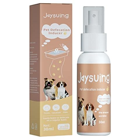 MSTICKER Potty Here Training Aid Spray Attractive Scent Helps Train Puppies Dogs Where To Potty Formulated For Indoor Outdoor Use 30ml Pet Supplies for Cats Food (B, One Size) Cover
