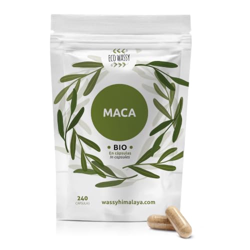 Maca Andine | Racine De Maca Péruvienne 100% Pure et Naturelle. 120 Gélules BIO. Sans Additifs. Augmentation de l’énergie, de la Vitalité et Des Performances. Aide le Système Immunitaire et l'équilib
