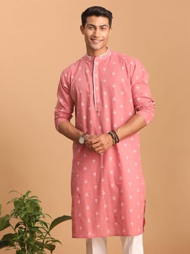 Image of Shvaas By Vastramay Men's Green Cotton Kurta