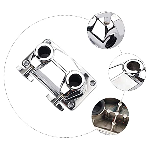 Mikinona Microphone Stand Drum Bracket Cowbell Holder Metal Accessories Accessory Stand Claw Percussion Hook Parts For Connecting Holes Clamp Tom Double Extension Mic Stand #TOP7