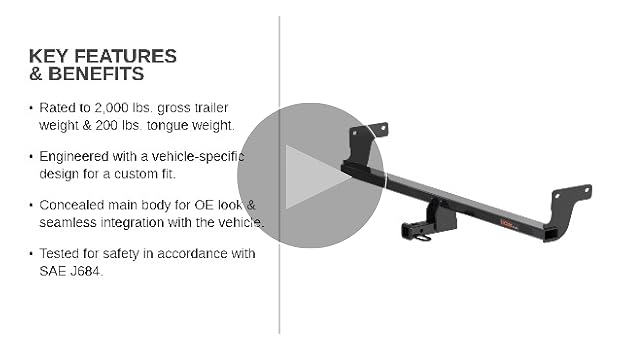 Amazon.com: CURT 11575 Class 1 Trailer Hitch, 1-1/4-Inch