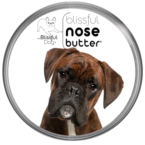 Image of The Blissful Dog Brindle Boxer Nose Butter, Versatile Dog Nose Balm for Dry Nose, Handcrafted Nose Moisturizer, Easy-to-Apply Dog Essentials, Unscented, 16 oz.