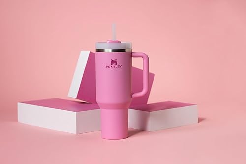 Miniatura 313 de STANLEY Quencher H2.0 Vaso Térmico con asa y pajilla, 64 onzas, tapa Flowstate de 3 posiciones, gran capacidad para viajes y deportes, vaso de acero