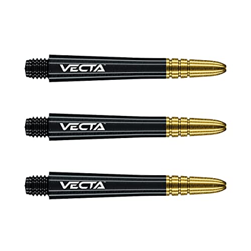WINMAU Dart Shaft - Vecta Polycarbonat Dartschäfte - 1 Set pro Packung (insgesamt 3 Dart-Schäfte) - Professionelles Dartzubehör - Schwarz & Gold Medium Schäfte WINMAU Dart Shaft - Vecta Polycarbonat Dartschäfte - 1 Set pro Packung (insgesamt 3 Dart-Schäfte) - Professionelles Dartzubehör - Schwarz & Gold Medium Schäfte