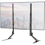 WALI Universal TV Stand, TV Legs for Most 27 to 85 inch LCD Flat Screen TV, Mounting Holes up to 1000 by 800mm, 27 to 85 inch (TVS004), Black