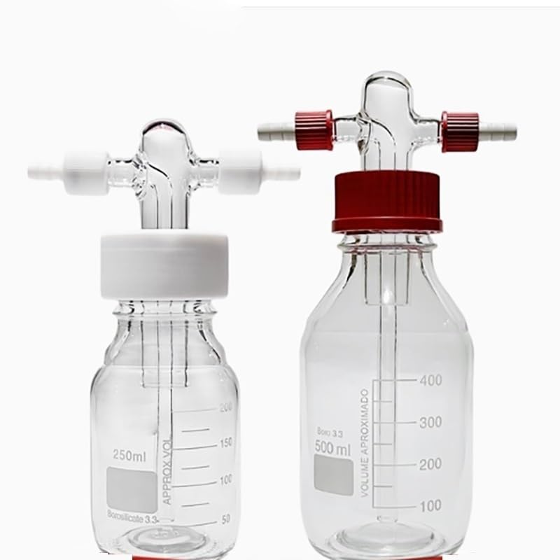 GL45 Gas Washing Bottle — 250/500/1000 mL Laboratory Safety Gas Cylinder(100mL B)