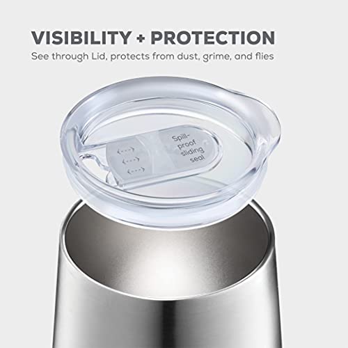 Triple Insulated Wine Tumbler With Lid (4 Pack) 12Oz Stainless Steel Wine Glass Set- Insulated Tumblers Keep Drinks Hot & Cold For Outdoors, Beach, Picnics- Unbreakable Wine Glasses With Bpa Free Lids #TOP4