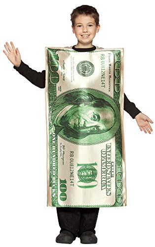 Rasta Imposta Childrens Costume, 100 Bill, 7-10