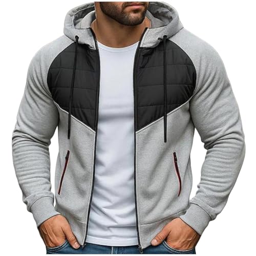 Hoodies for Men Fall 2025 Trendy Oversized Cardigan Long Sleeve Jackets Lightweight Hooded Sweatshirt with Pockets