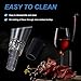 Aertyzeen 2 Pcs Premium Wine Aerator Pourers – Decanter Alternative Drip‑Free Spout, Portable & Dishwasher‑Safe, Softens Tannins for Red and White, Gift‑Ready Bar Accessory