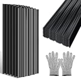 Hebitod Lamiere Grecate per Tetto 24 Pezzi, 129 × 46 cm, Acciaio Zincato, ca. 14 m², Lastre Ondulate per Casetta, Carport, Capanno, Parete, Antracite