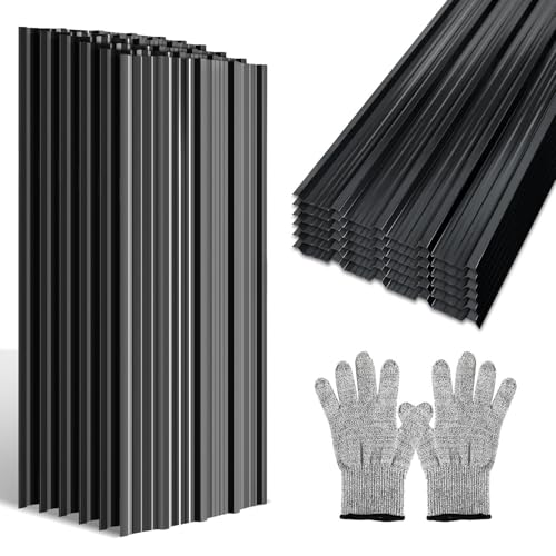 Ollewiellan 24x Lamiera Trapezoidale, Onduline Per Coperture Tettoie 129x46 cm