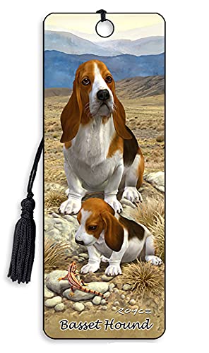 3D Royce Puppy Dog Bookmarks - by Artgame (Basset Hound)