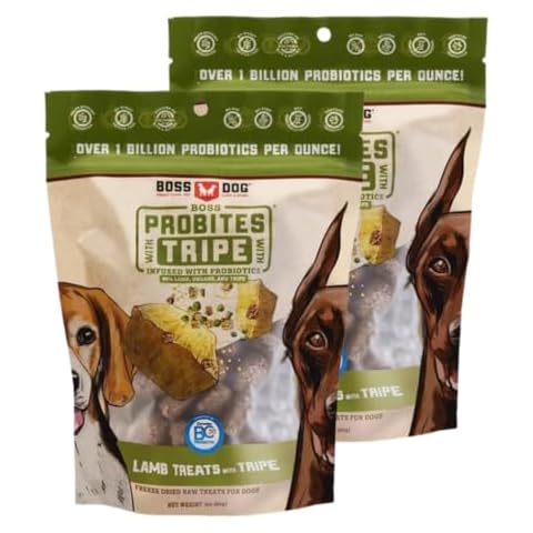 Boss Probites with Tripe Treats for Dogs & Cats, Lamb Recipe, 3 oz Bag (Bag of 2) Cover