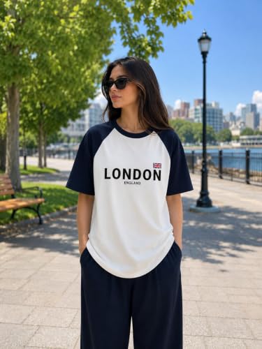 Image of ColorChakra Cotton Oversized Tshirt for Womens Down Shoulder Loose fit t-Shirt Women Baggy Style Oversize t-Shirt Korean fit