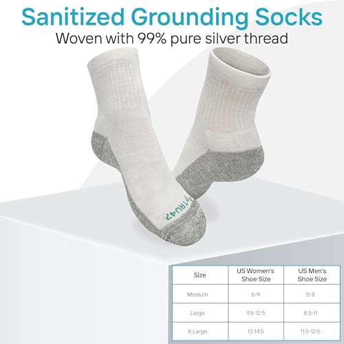 Image of TRU47 Grounding & Earthing Products | Grounding Socks | Socks Made With 99.99% Pure Silver Thread