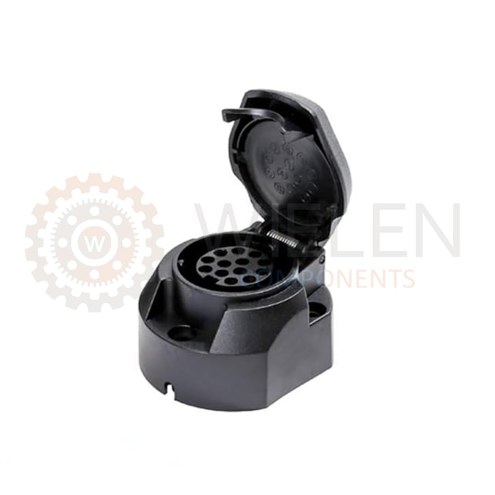 WIELEN - Kit eléctrico de 13 polos con CENTRALITA para enganche de remolque