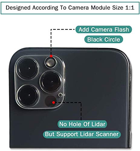Image of Mizi Camera Screen Cover Back Lens Protector Guard for iPhone 12 Pro 6.1 inch [Anti-Scratch] [Bubble Free] [Case Friendly] - With Installation Kit