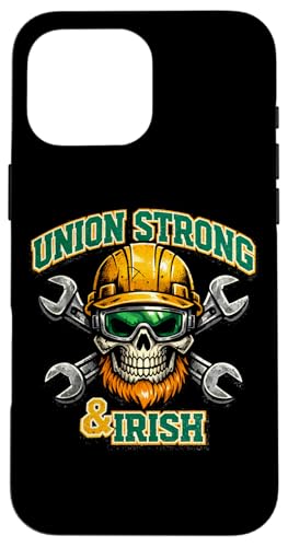 Union Strong and Irish Skull �n�[�h�P�[�X ���p�g���b�N�̓� �X�}�z�P�[�X iPhone 16 Pro Max �p