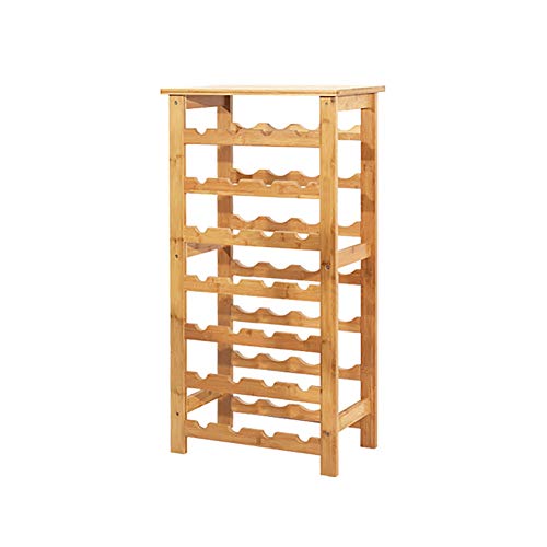 Soporte para botellas de vino Ruby Lil en madera natural miniatura 1