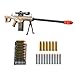 Kyliandi Soft Bullet Toy Gun Sniper Rifle with Scope Realistic Shell ejecting Foam Blaster Fake Gun Shotgun Dart Pellet Shooting Game for Boys Teen Adults Gifts Age 8+ 10 12 Year Old (Brown)