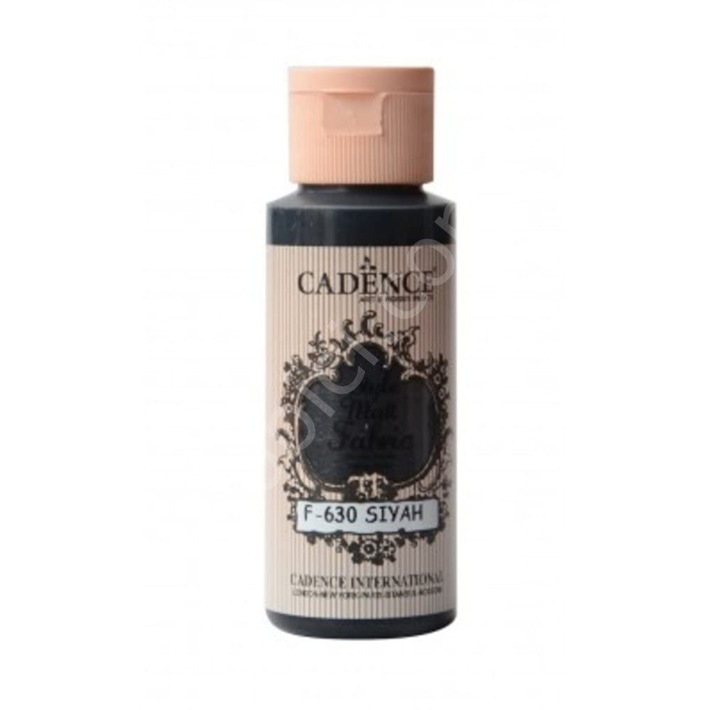 Cadence Black Textile Paint Matte 60 Ml