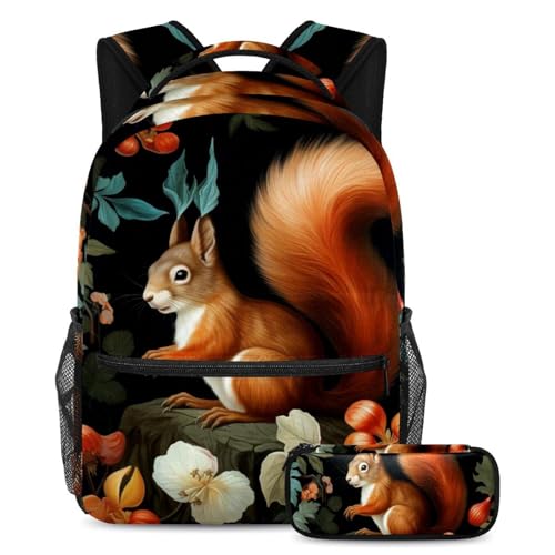 Sac à dos écureuil 2 pièces pour la rentrée scolaire - Taille L