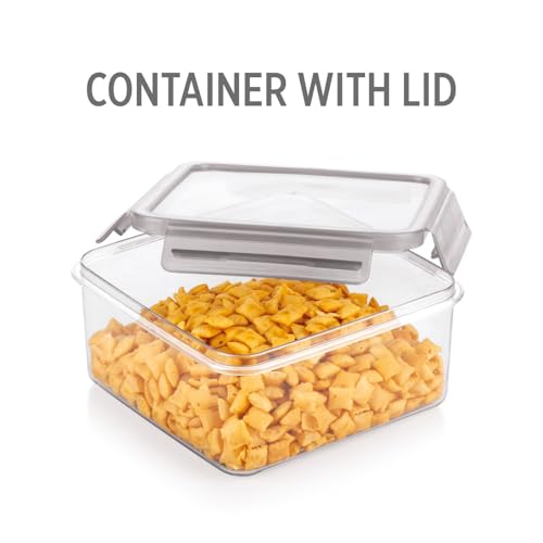 Image of INKULTURE Air Tight Food Storage Container Set of 03 (500ml + 1000ml + 2000ml) | BPA-Free Leakproof Plastic Kitchen Containers with Lid | Fridge & Pantry Organizer Box for Fruits, Vegetables Etc.