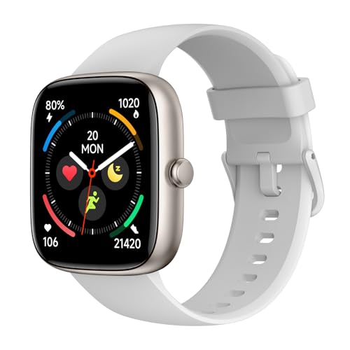 Reloj Inteligente Mujer con Llamadas y Notificaciones, 1.83' Smartwatch Mujer con Pulsómetro/Monitor de Sueño, 110 Modos Deportes, Smartwatch Hombre IP68 Regalo para iPhone Android, Gris estrellado