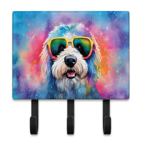 Caroline's Treasures Old English Sheepdog Dogs Ceramic Triple Wall Hook
