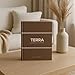 Large Brown Coffee Table Book – TERRA Design Facts Archive: Decorative Neutral Hardcover, Minimalist Faux Display Book with 175 Design Facts for Coffee Tables, Shelves & Home Decor