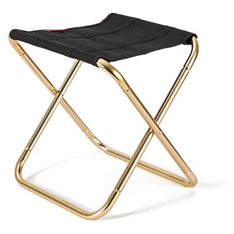 Lesfit Portable Folding Stool, Outdoor Fold up Lightweight Camp Aluminium Stools Seat for Camping, Fishing, Picnic, Travel and Hiking (30x25.5x31.5cm) … Cover
