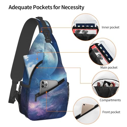 Mochila pequeña tipo sling para senderismo unisex miniatura 4