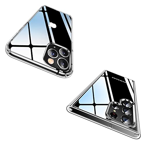 CASEKOO Crystal Clear Designed for iPhone 11 Pro Max Case, Clear Crystal Clear Designed for Samsung Galaxy S22 Ultra Case, Clear