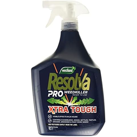Resolva 20300382 Pro Ready To Use Weed Killer, 1 Litre, Transparent - Packaging May Vary Cover