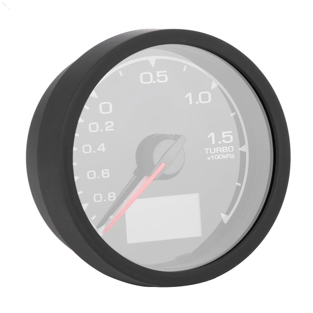 Boost Gauge, 2.5in Digital Meter, 12V Car Performance Gauge, 7 Colors Backlight Universal Boost Meter