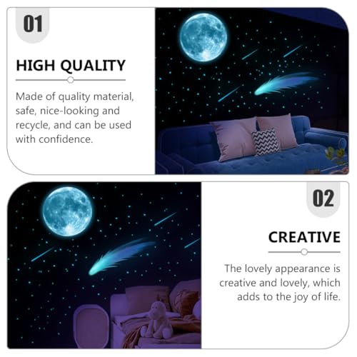 Vinilo Lunar Luminoso para Pared Multi Color 22x22 cm miniatura 3