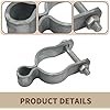 2 Pack 1-5/8 Chain Link Fence Gate Post Female Hinge with Bolts and Nuts for Outside Diameter Post/Pipe
