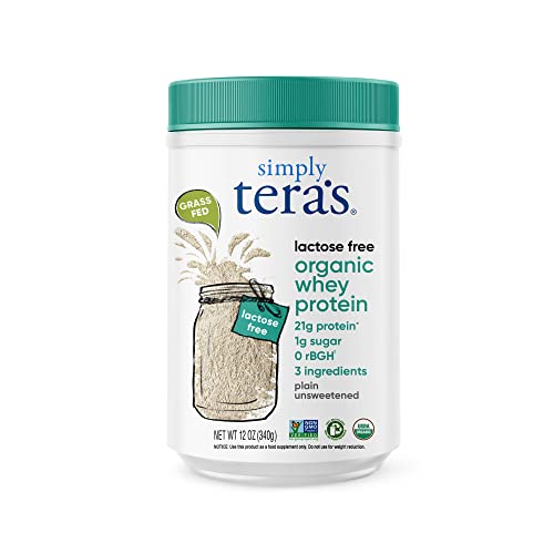 tera's simply organic lactose free whey protein powder plain unsweetened flavor