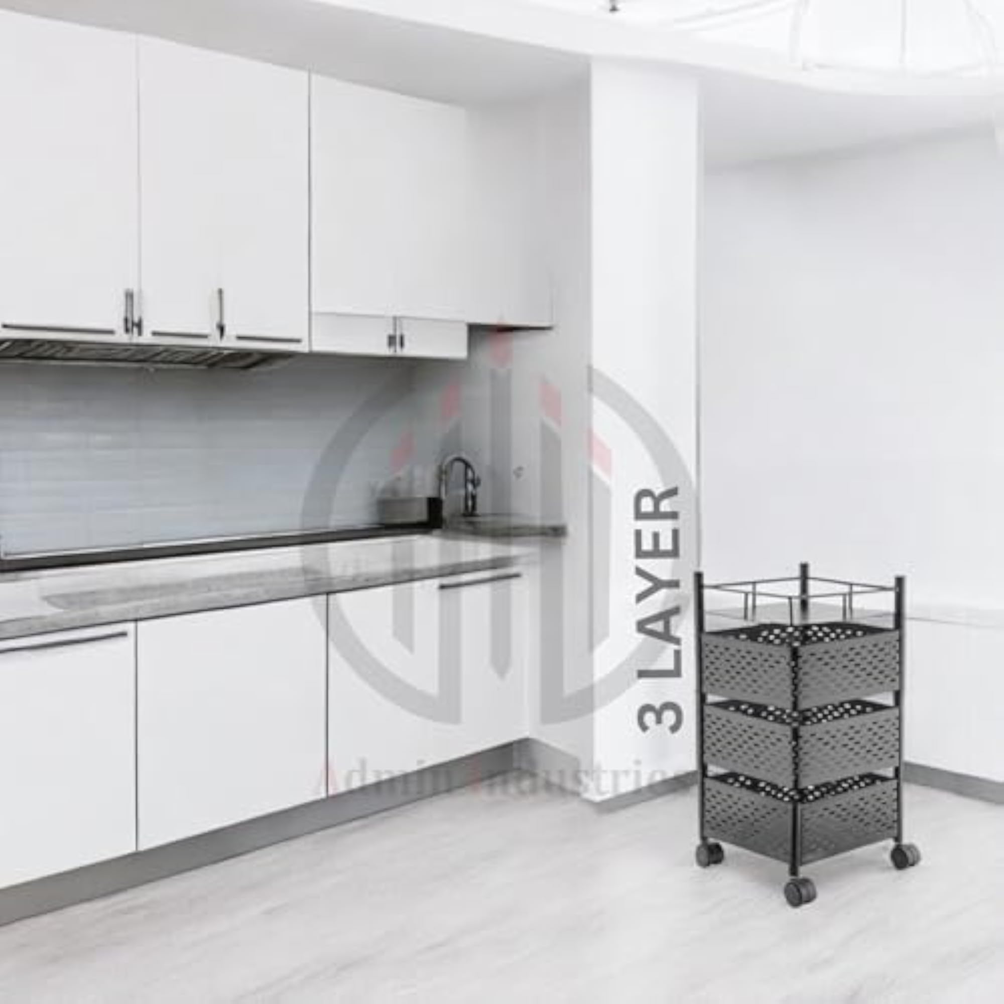 Multi-Purpose Kitchen Storage Organizer Trolley