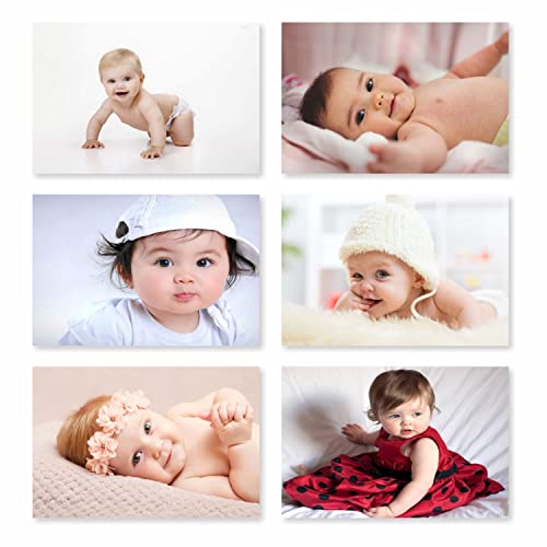 Image of SR CREATIVE CRAFT Cute Baby Posters | Smiling Baby Poster |Baby Wall Poster for Room Decor (12x18-Inches, 300GSM Thick Glossy Finish Paper) Set of 6 -pt-5