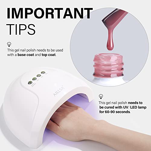 Aillsa Grape Red Jelly Gel Nail Polish Wine Purple Nude Gel Polish Light Purple Sheer Nail Polish Gel Translucent Soak Off U V Neutral Color Gel Nails For Nail Art French Manicure At Home 0.51 Fl Oz 1Pcs /Gb67 #TOP6