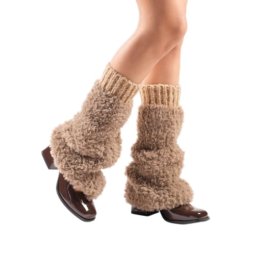 Image of Theater Women Banded Plush Ribbed Leg Warmer - Black | Soft Ribbed Knit with Contrast Band | Stretchable & Stylish | Free Size Layer