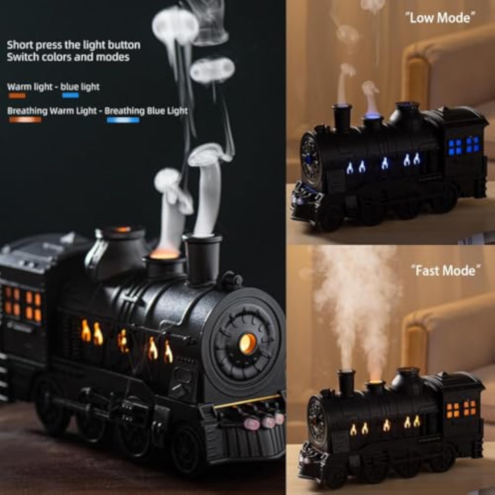 Train Humidifier Aroma Diffuser for Essential Oils, Cute