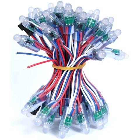 Ruimeimei 50PCS Waterproof RGB LED String Lights Cover