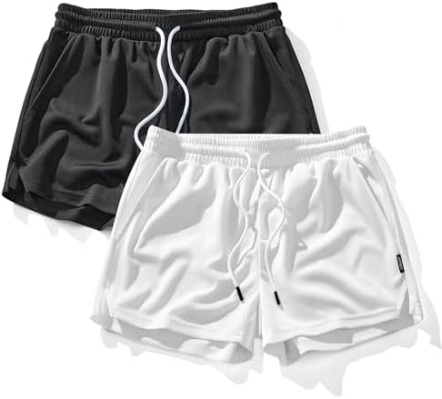 AIMPACT Men's Mesh Running Shorts 3 Inch Quick Dry Gym with Pockets