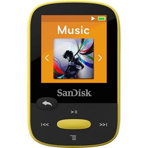 Sandisk SDMX24-008G-A46Y 8gb 1.44 Clip Sport Mp3 Players (Yellow)