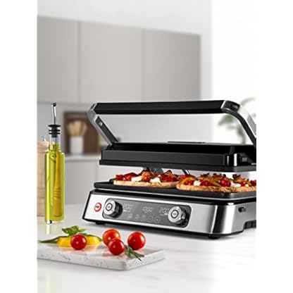De'Longhi CGH1112D MultiGrill 1100, Elektrogrill mit App, 2 unabhängige Thermostate, elektronische Temperaturkontrolle… – Bild 5