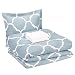 AmazonBasics 5-Piece Bed-In-A-Bag - Twin/Twin Extra-Long, Dusty Blue Trellis